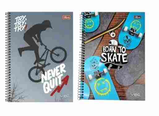 CADERNO 1X1 VIBE MASC. C.D.